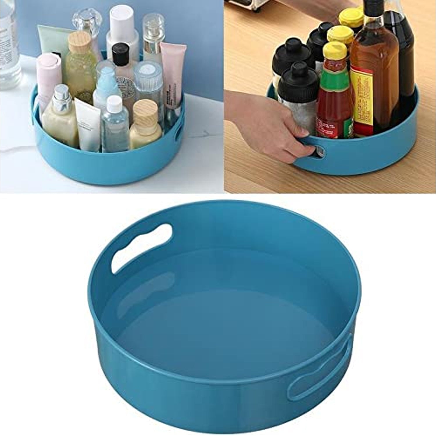 2840B 360 Degree Rotating Kitchen Organizer Trolley For Storage / Revolving Tray / Turntable Dining Table Organizer 2840B 360 Degree Rotating Kitchen Organizer Trolley For Storage / Revolving Tray / Turntable Dining Table Organizer